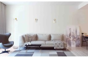 Argon 4264 - Fali spotlámpa DORIA 1xE27/15W/230V fehér/sárgaréz