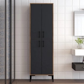 Tároló szekrény Berlin A - Walnut, Anthracite