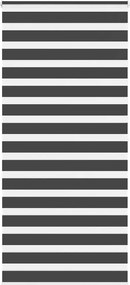 vidaXL zebrafüggönnyel fekete szövetszélesség 100,9 cm poliészter