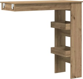 vidaXL fali bárasztal Artisan tölgy 102x45x103,5 cm Gépelt fa