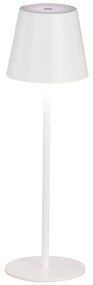 Fehér LED asztali lámpa fém búrával (magasság 36,5 cm) Viletto – Fischer &amp; Honsel