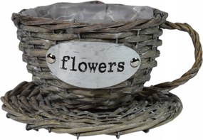 Virágtartó csésze dekoráció