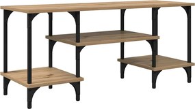 vidaXL TV szekrény Artisan tölgy 102 x 35 x 45,5 cm Műszaki fa és vas