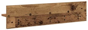 Fali Kabáthorog polcokkal Régi fa 80 x 10.5 x 18 cm Faanyag