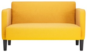 világossárga kordbársony szövet loveseat kanapé 109 cm