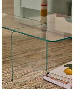 Üveg dohányzóasztal 60x120 cm Zaren – Kave Home