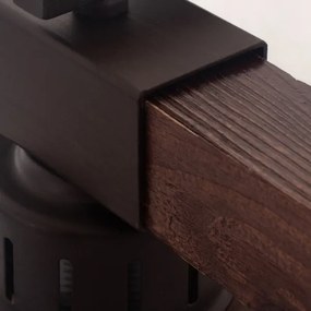 Fali lámpa HAKON 1xE27/60W/230V sötét