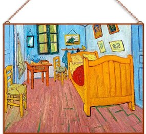 Van Gogh-Hálószoba üvegkép, falikép
