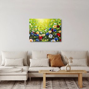 Vadvirágok képe (üvegen) (70x50 cm)