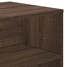 barna tölgy színű szerelt fa TV-szekrény 120 x 40 x 40 cm