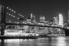 Divatos Flizelin tapéta 3D fali ragasztóval Éjszakai panoráma 104x70 Ragasztó