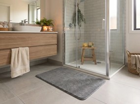 Fürdőszobai előszőnyeg TRIVORA 60x100 cm sötétszürke