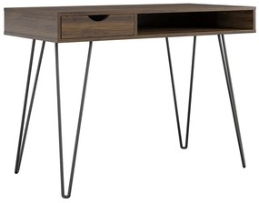 Íróasztal diófa dekorral 49x104 cm Concord – Novogratz