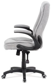 Ezüst Szövet Irodai Főnöki Szék, Szinkron Mechanikával. KA-G303 SIL2