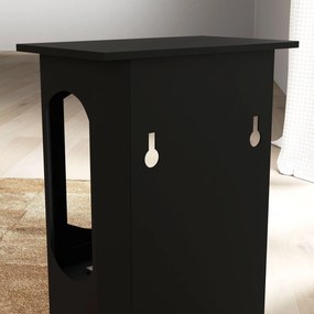 HOMCOM Modern Szabadonálló Bioetanol Kandalló 1.2L Tartállyal, Kb. 3 óra Égési Idő, 20-25 m² Terület Lefedése, 43 x 25 x 68 cm Fekete | Aosom