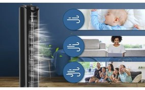 Aigostar - Torony ventilátor 45W/230V fekete