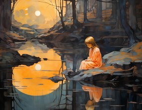 Poszter 65x50cm Alkonyati gyönyör