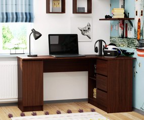 Sarok PC asztal Bevin (wenge) (J). Akció -16%. 1068960