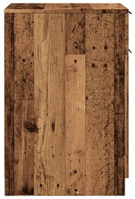 antik fa színű szerelt fa íróasztalszekrény 33 x 50 x 75 cm