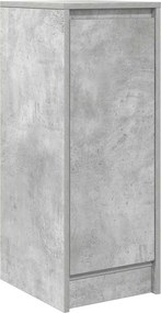 vidaXL betonszürke szerelt fa tálalószekrény 29,5x34x76 cm