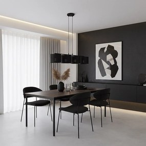 Emibig modern függeszték lux fekete emi1670/4