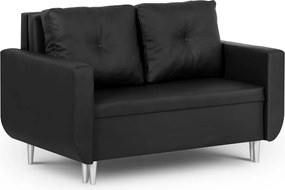 ROT Kétszemélyes kinyitható kanapé Fekete