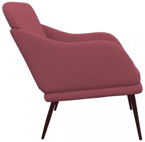 vidaXL bordó szövet pad 110x76x80 cm