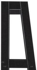 DAMON fekete könyvespolc