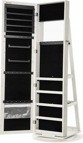 Tükör ékszerdobozzal Világosszürke