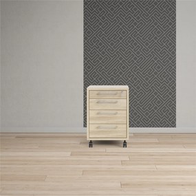 Natúr színű zárható szekrény tölgyfa dekorral 48x68 cm Prima – Tvilum