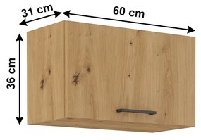 Felső konyhaszekrény Meriel 60 GU-36 1F (artisan tölgy). 1033984