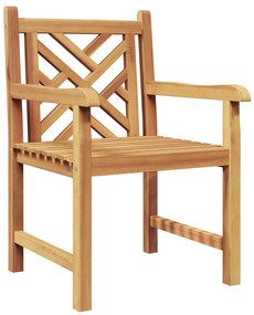 vidaXL Szék 2 pcs Barna 60 x 58 x 90 cm Tömör Teakfa