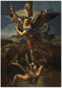 Poszterek 70x100 Mihály arkangyal és a Sátán