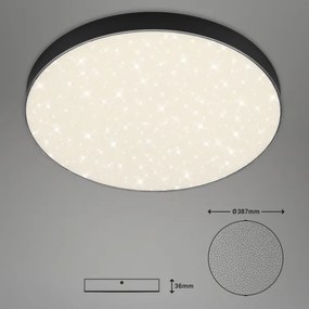 Briloner 7075-415 - LED Mennyezeti lámpa STAR SKY LED/24,5W/230V átm. 38 cm fekete