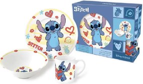 Disney Lilo és Stitch, A csillagkutya Heart porcelán étkészlet Díszdobozban