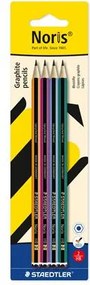 Grafitceruza készlet, HB, hatszögletű, STAEDTLER Noris® 120 colour edition, 4 darab (TS120SBK4)