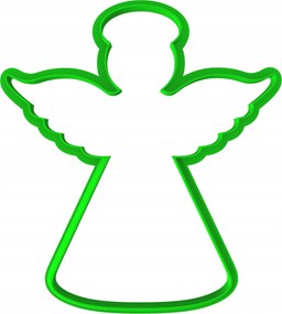 Karåcsonyi Mézeskalåcs Forma Karåcsonyi Nagy XXL Angyal 14cm