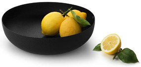 Design tál, fekete textúrával, átm. 29 cm - Alessi