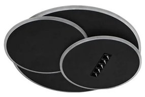 LED Dimmelhető mennyezeti lámpa LED/90W/230V 3000-6500K fekete + távirányítás