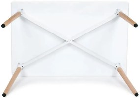 AKCIÓ Fehér étkezőasztal BERGEN 120x80 cm II. osztály