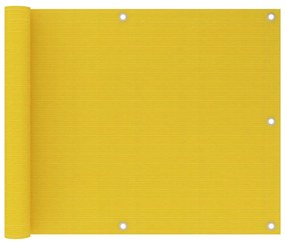 sárga HDPE erkélytakaró 75 x 600 cm