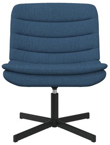 Forgószék Kék Szövet és Fém Standard Forgó Kék Forgószék