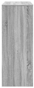 szürke sonoma szerelt fa bárasztal tárolókkal 90x40x103,5 cm
