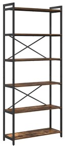Könyvszekrény Füstölt tölgy 80 x 30 x 188 cm Faanyag