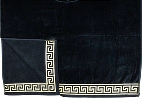 POSEIDON Strandtörölköző fekete 165x90cm