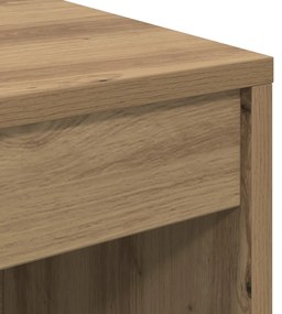 vidaXL Íróasztal Tömör tölgy Mérnökfa 80 x 40 x 76 cm Íróasztal