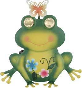 Globo 36332F Solar lámpa, fém, matt zöld, többszínű, matt fekete műanyag, kapcsolóval, AAA 300mAh 1.2V elemmel, IP44, HxSzxM: 215x80x220mm, tartozék: 104x 0.06W 3V LED, 3000K