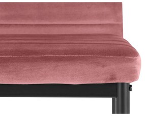 Sötét rózsaszín bársony étkezőszék szett 2 db-os Mandy – Støraa