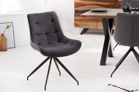 DIVANI sötétszürke 100% polyester szék 57x61x86