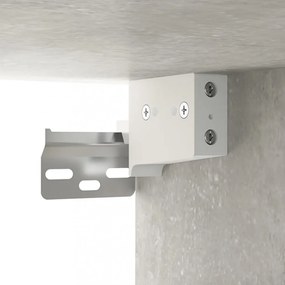 betonszürke szerelt fa előszobaszekrény 97,5 x 37 x 99 cm